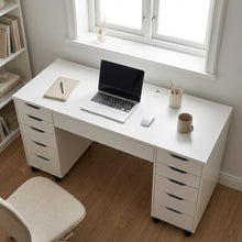 Load image into Gallery viewer, Ennova Rolling Computer Desk with Drawers - White