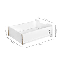 Load image into Gallery viewer, Ennova Rolling Computer Desk with Drawers - White