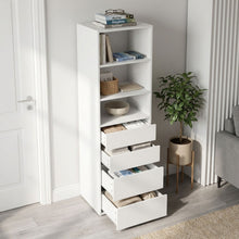 Load image into Gallery viewer, DELTA 4 Drawer & 3 Shelf Wardrobe - White