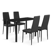 Load image into Gallery viewer, Benjamin 5 Piece 1.4m Dining Set - Black