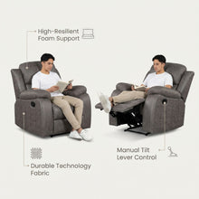 Load image into Gallery viewer, 23027-A-wilson-manual-recliner-chair-brown-202602255