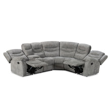 Load image into Gallery viewer, Silverdale Fabric Manual Recliner Corner Sofa - Grey