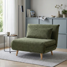 Load image into Gallery viewer, Hastings 1 Seater Fold-Out Sofa Bed - Green