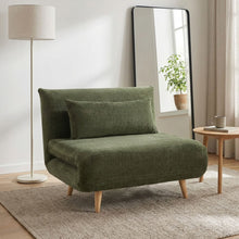 Load image into Gallery viewer, Hastings 1 Seater Fold-Out Sofa Bed - Green