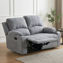 Load image into Gallery viewer, Henley Fabric Manual 2 Seater Recliner Sofa - Grey