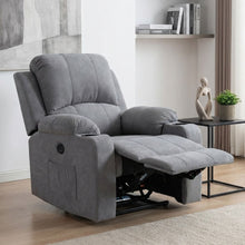 Load image into Gallery viewer, Henley Fabric Electric 1 Seater Recliner Sofa - Grey