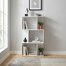 Load image into Gallery viewer, 22024-namak-3-tier-bookshelf-display-shelf-white-2602255