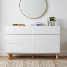 Load image into Gallery viewer, Hudson 6 Drawers Lowboy - White