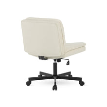 Load image into Gallery viewer, Israel Cross Legged Office Chair - Ivory