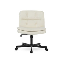 Load image into Gallery viewer, Israel Cross Legged Office Chair - Ivory