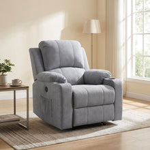 Load image into Gallery viewer, Henley Fabric Electric 1 Seater Recliner Sofa - Grey