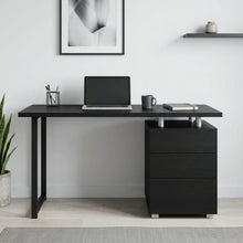 Load image into Gallery viewer, 22686-karter-computer-desk-with-drawers-black-2602273