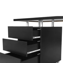 Load image into Gallery viewer, 22686-karter-computer-desk-with-drawers-black-2602276
