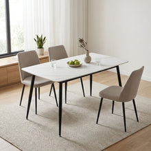Load image into Gallery viewer, Adley Matt Ceramic Dining Table 140 x 80cm - White