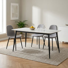 Load image into Gallery viewer, Adley Matt Ceramic Dining Table 140 x 80cm - White