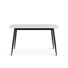 Load image into Gallery viewer, Adley Matt Ceramic Dining Table 140 x 80cm - White
