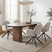 Load image into Gallery viewer, Avery Swivel Fabric Dining Chair - Set Of 2 - Grey