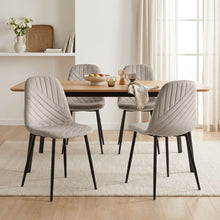 Load image into Gallery viewer, Lume Velvet Dining Chair - Set Of 4 - Light Khaki