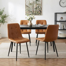 Load image into Gallery viewer, David PU Leather Dining Chair - Set of 4 - Orange