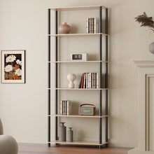 Load image into Gallery viewer, Horeke 6 Tier Flexi Storage Rack - Oak + Black
