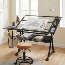 Load image into Gallery viewer, Oliver Height Adjustable Drafting Table - Black