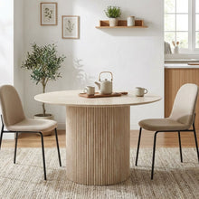 Load image into Gallery viewer, Nile Round Dining Table 120cm - Travertine