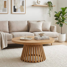 Load image into Gallery viewer, Yardley Round Coffee Table 90cm - Oak