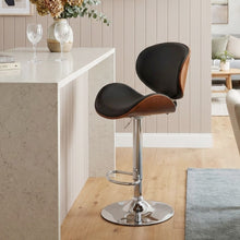 Load image into Gallery viewer, Foti Swivel Bar Stool - Black