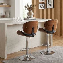 Load image into Gallery viewer, Foti Swivel Bar Stool - Black