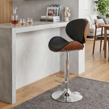 Load image into Gallery viewer, Foti Swivel Bar Stool - Black