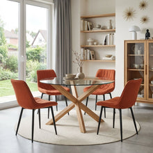 Load image into Gallery viewer, Payton Fabric Dining Chair - Set of 4 - Orange