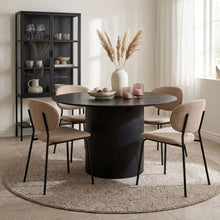 Load image into Gallery viewer, 23863-adley-round-dining-table-120-x-75cm-black-2603094