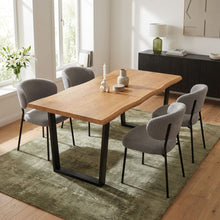 Load image into Gallery viewer, 23866-bryce-dining-table-180-x-90cm-oak-black-2603093