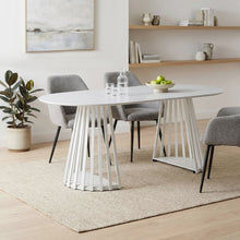 Load image into Gallery viewer, Kieran Oval Dining Table 180 x 90cm - White