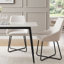 Load image into Gallery viewer, Alena Dining Chair - Set of 2 - Beige + Black