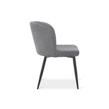 Load image into Gallery viewer, Ines Embossed Velvet Dining Chairs - Set of 2 - Dark Grey