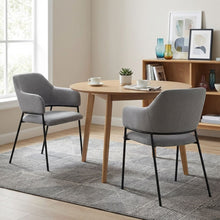 Load image into Gallery viewer, 23821-sadie-fabric-dining-chair-set-of-2-light-grey-2603103