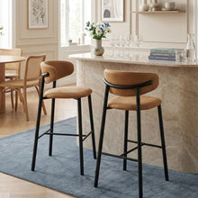 Load image into Gallery viewer, 23913-lark-fabric-bar-stool-set-of-2-camel-202603104