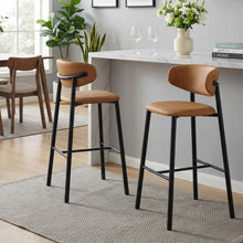 Load image into Gallery viewer, 23913-lark-fabric-bar-stool-set-of-2-camel-202603105