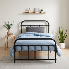 Load image into Gallery viewer, Taylor King Single Metal Bed Frame - Black
