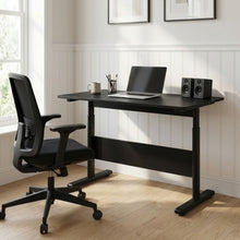 Load image into Gallery viewer, Hector 100cm Height-Adjustable Computer Desk - Black
