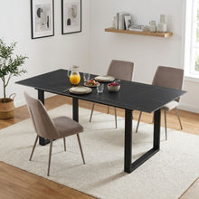 Load image into Gallery viewer, Ainsley 180 X 90cm Ceramic Dining Table - Golden Black