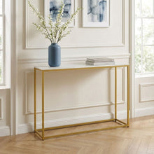 Load image into Gallery viewer, Nimbus Console Table - White Marble Look