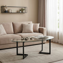 Load image into Gallery viewer, 23879-wynter-tempered-glass-oval-coffee-table-transparent-black-2603115