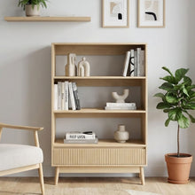 Load image into Gallery viewer, 23748-shawnee-3-tier-bookshelf-with-drawer-oak-2603112