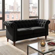 Load image into Gallery viewer, Chesley Velvet 2 Seater Sofa - Black