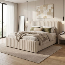 Load image into Gallery viewer, Tasman Queen with Single Trundle Bed Frame - Oat