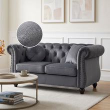 Load image into Gallery viewer, Emily Velvet 2 Seater Sofa – Grey