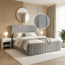 Load image into Gallery viewer, 23142-tasman-queen-with-single-trundle-bed-frame-grey-2603112