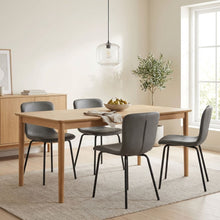 Load image into Gallery viewer, Darius Velvet Dining Chairs - Set of 4 - Dark Grey